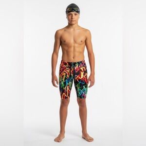 Sporti Training Jammers Colourful Graphic Swim Shorts Size 26 Rainbow